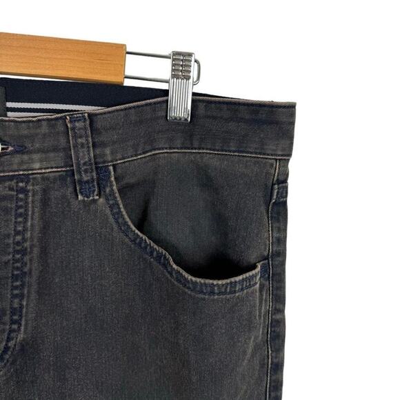 Boss Hugo Boss Mens Stretch Slim Fit Straight Leg Button Fly Dark Brown Jeans 36 - Picture 2 of 14